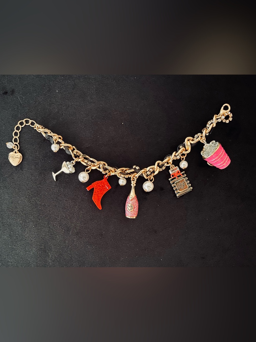 #175 Betsey Johnson “Going All Out” Charm Bracelet